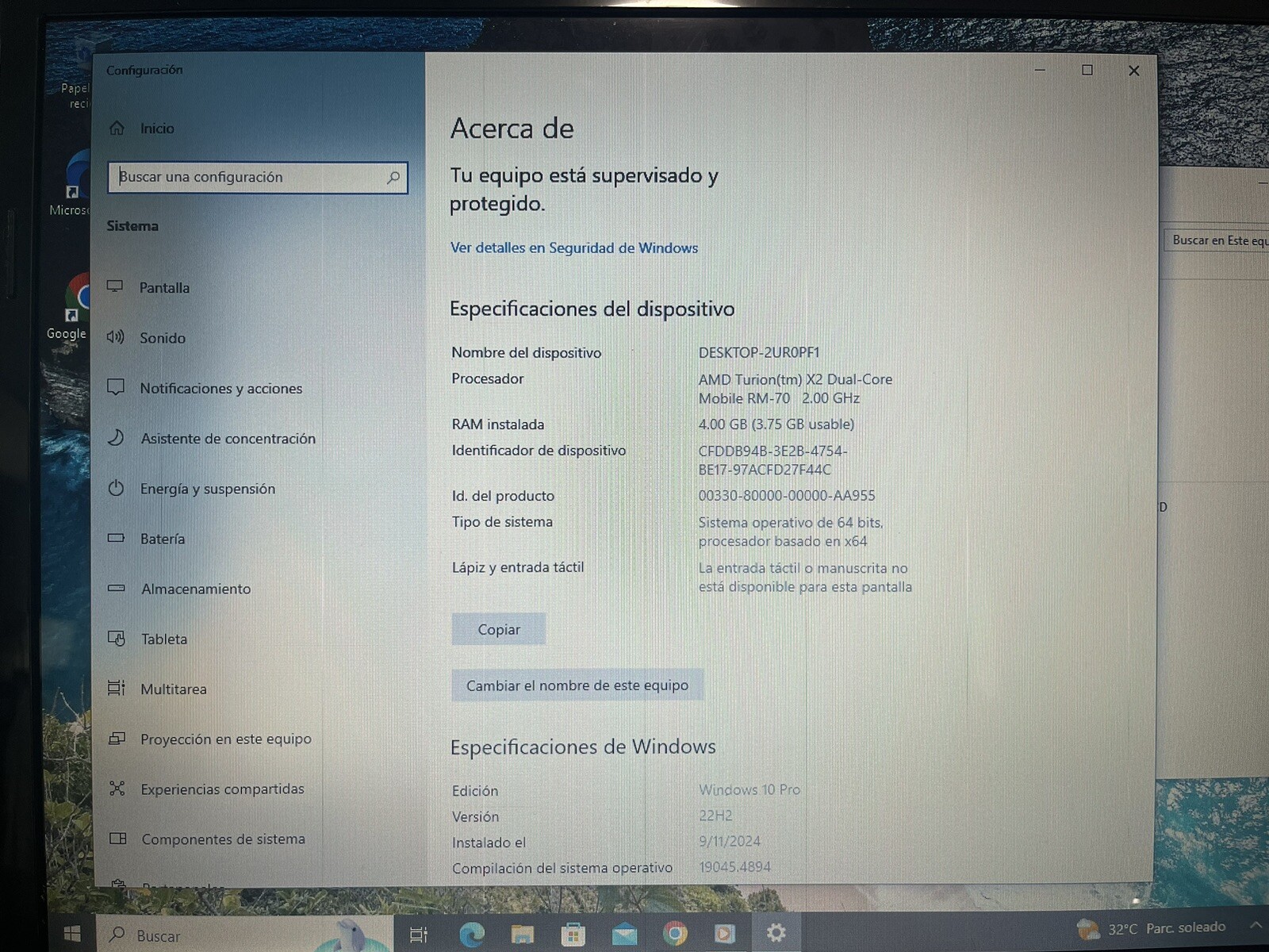 Laptop HP Pavilon Dv7 17,3” double SSD Samsung Evo 860 250Gb