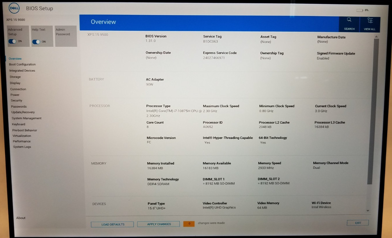 Dell XPS 15 9500, i7 10th Gen CPU, 16GB RAM, 512GB NVMe, GTX 1650, Lot of 3