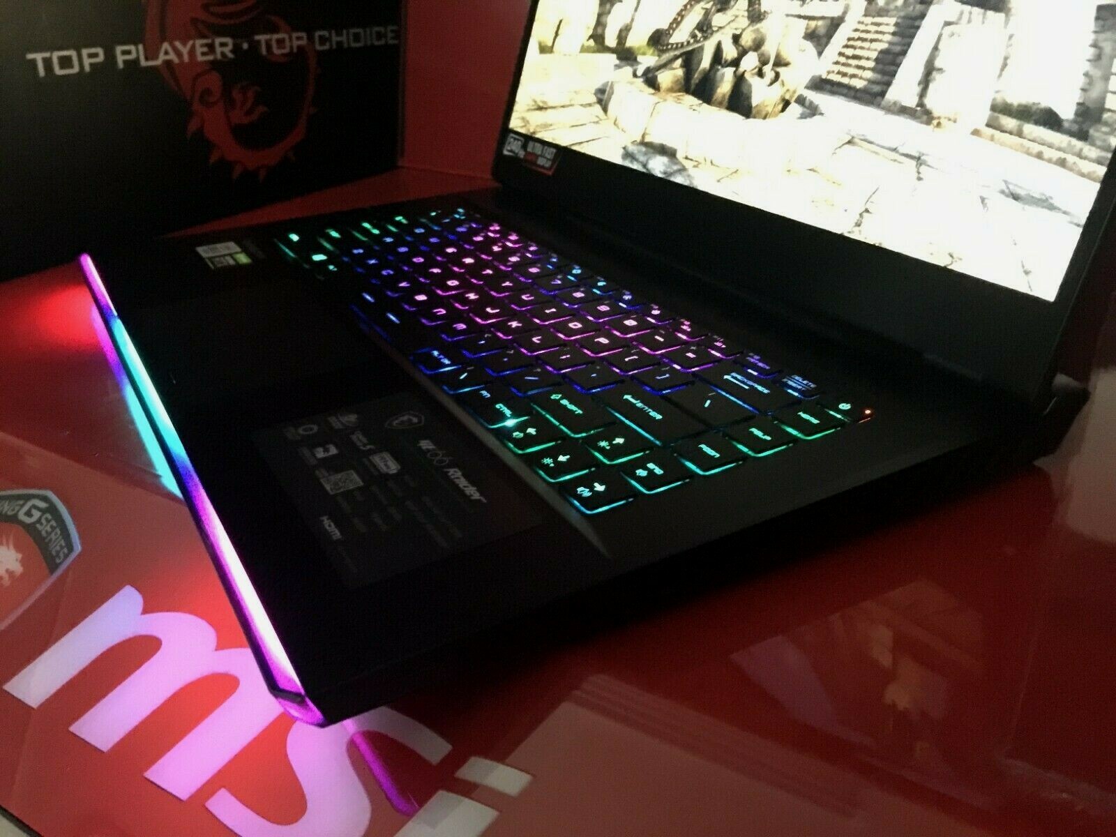 MSI GE66 10SGS 15.6″ 240hz i7-10750H 32GB DDR4 1TB SSD RTX 2080 Super VR Ready
