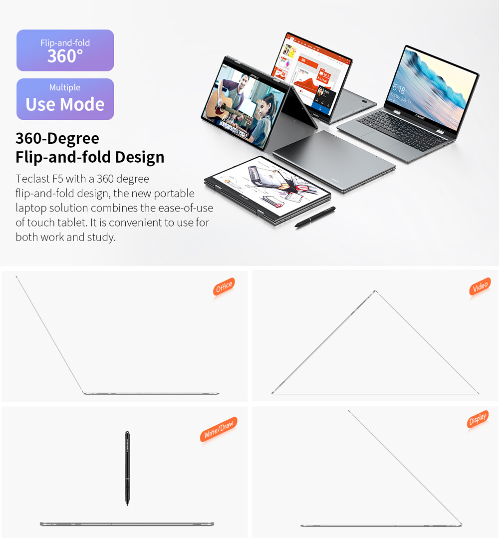 High Quality Laptop 11.6 Inch with Quick Charge 360 Rotating Touch Screen