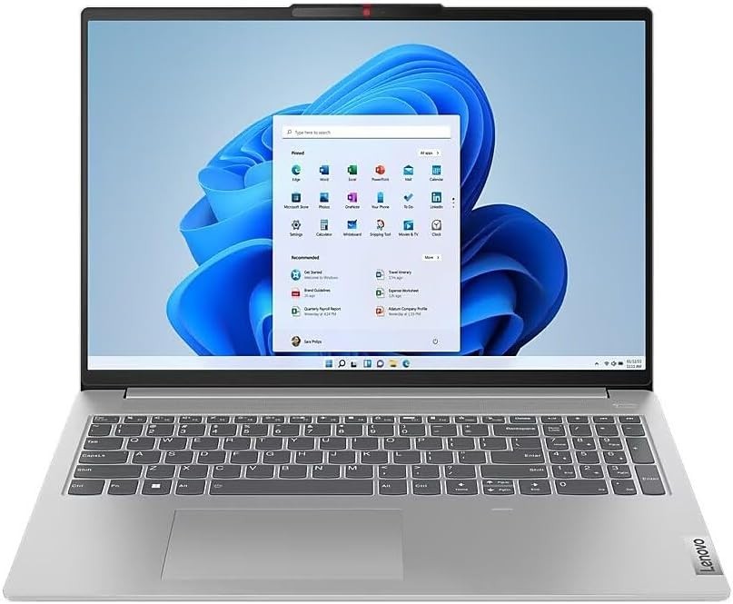 Lenovo IdeaPad Slim 5 16″ Laptop, Core i7-1355U, 16GB RAM, 512GB SSD, Win 11