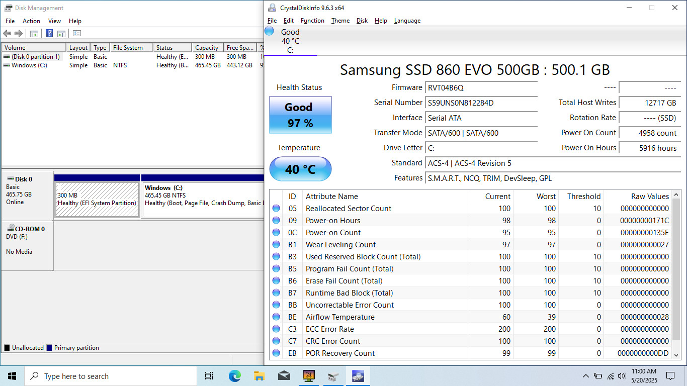 LENOVO G510 15″ HD I5-4200M 512GB SSD 8GB W10 Webcam DVD