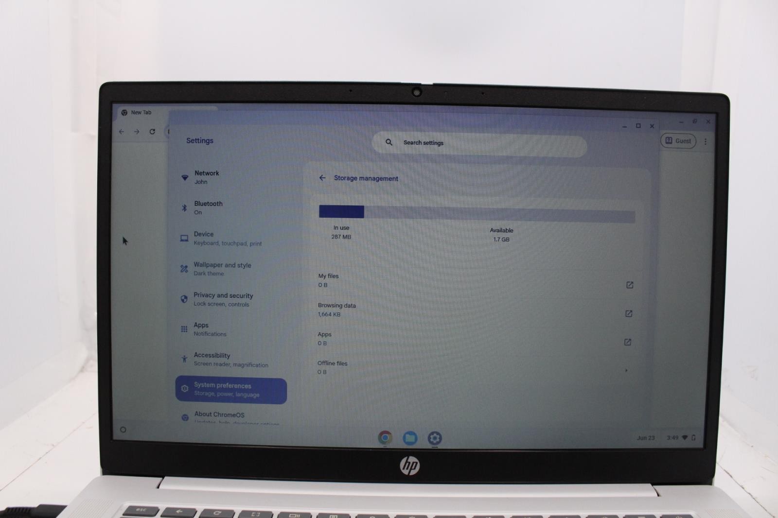 HP Chromebook 14a-nf0131wm 14in N200 4GB 128GB ChromeOS Laptop