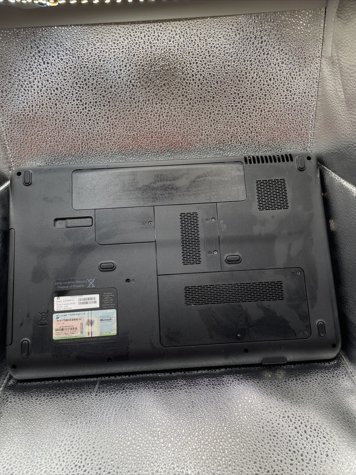 15.6” Compaq CQ60-615DX Notebook Scraps/Salvage Parts Only