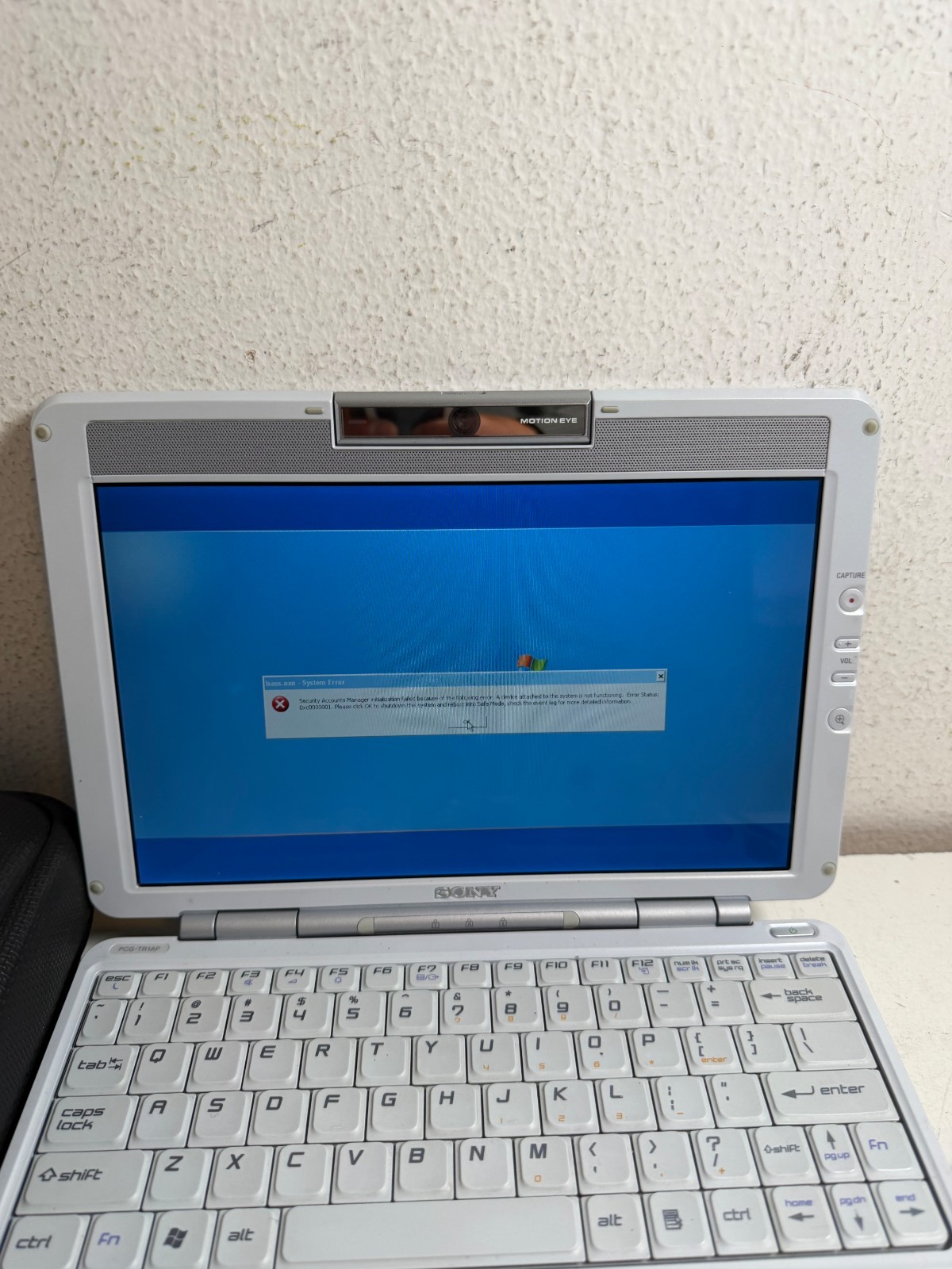 Vintage Sony VAIO PCG-481L Gray Built-in Webcam Portable Laptop – Untested