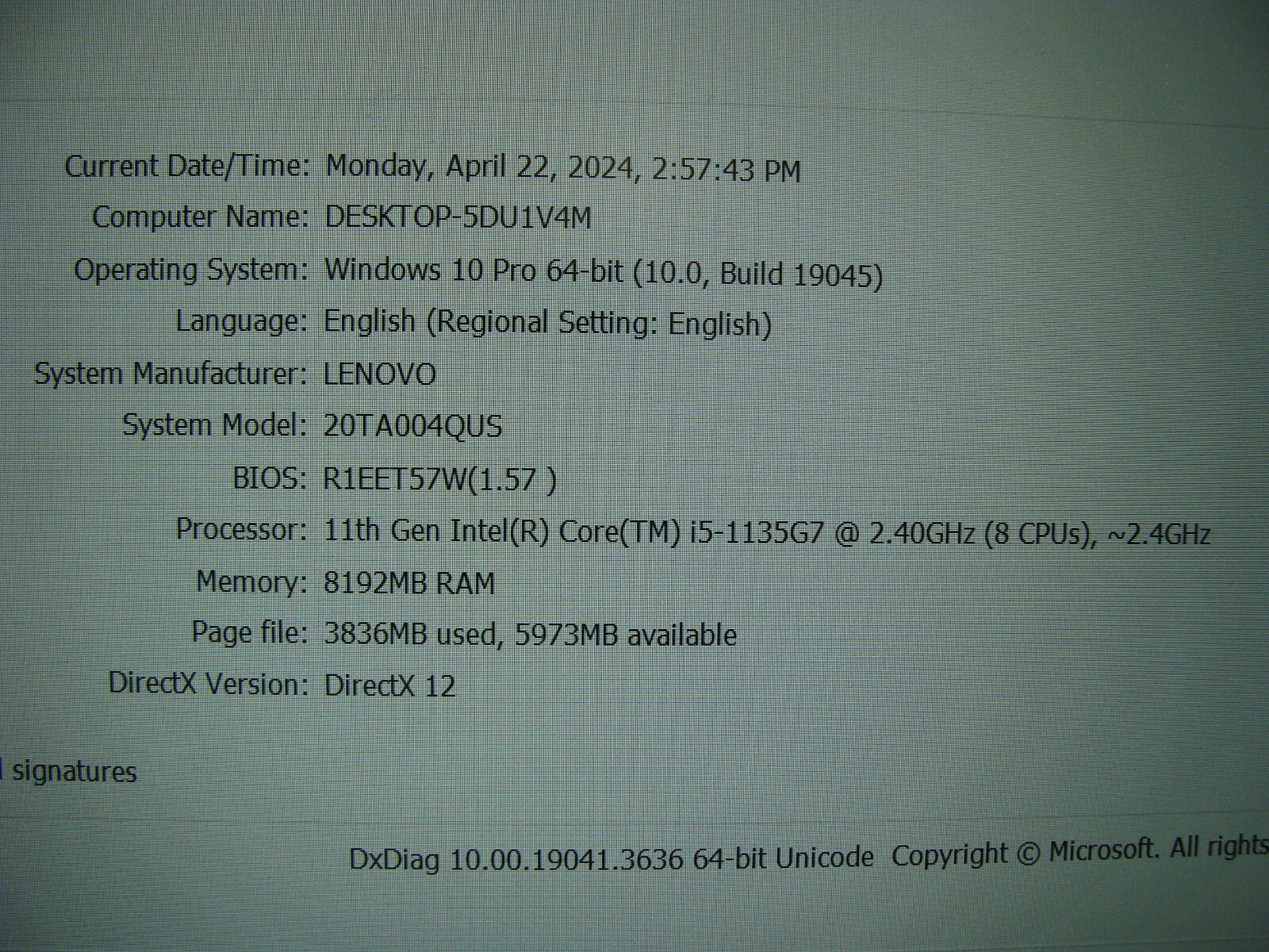 Lenovo ThinkPad E14 Gen 2 14″FHD i5-1135G7 2.4GHz 8GB 256GB SSD Warranty10/2024