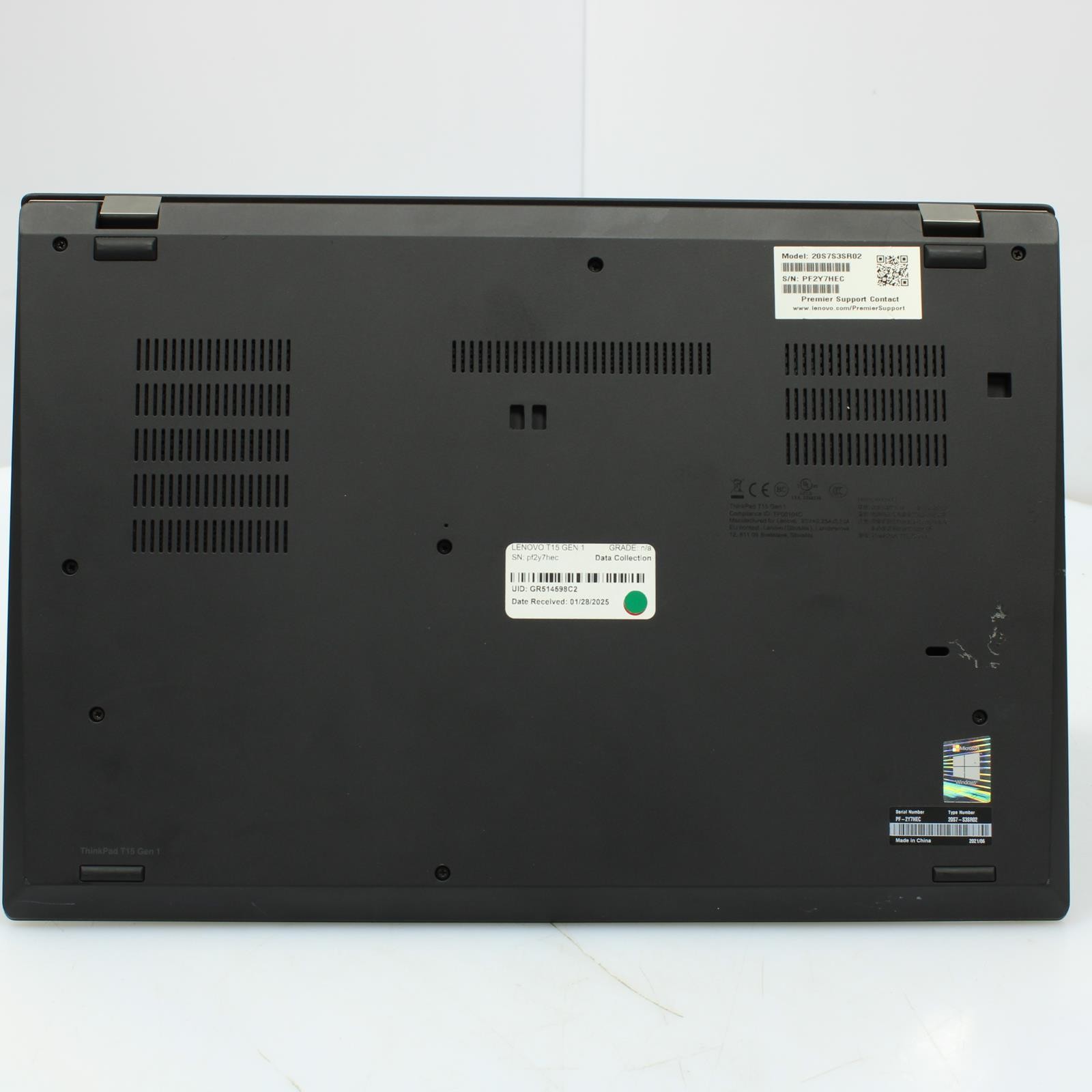 Lenovo Thinkpad T15 Gen 1 Intel Core i5 10th Gen 24GB RAM No Drive/OS/Battery