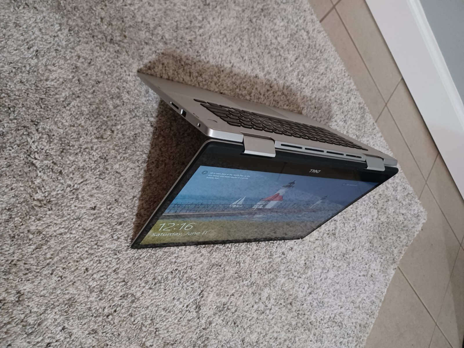 Silver laptop i5 10th generation hp dell . Used but unused condtion