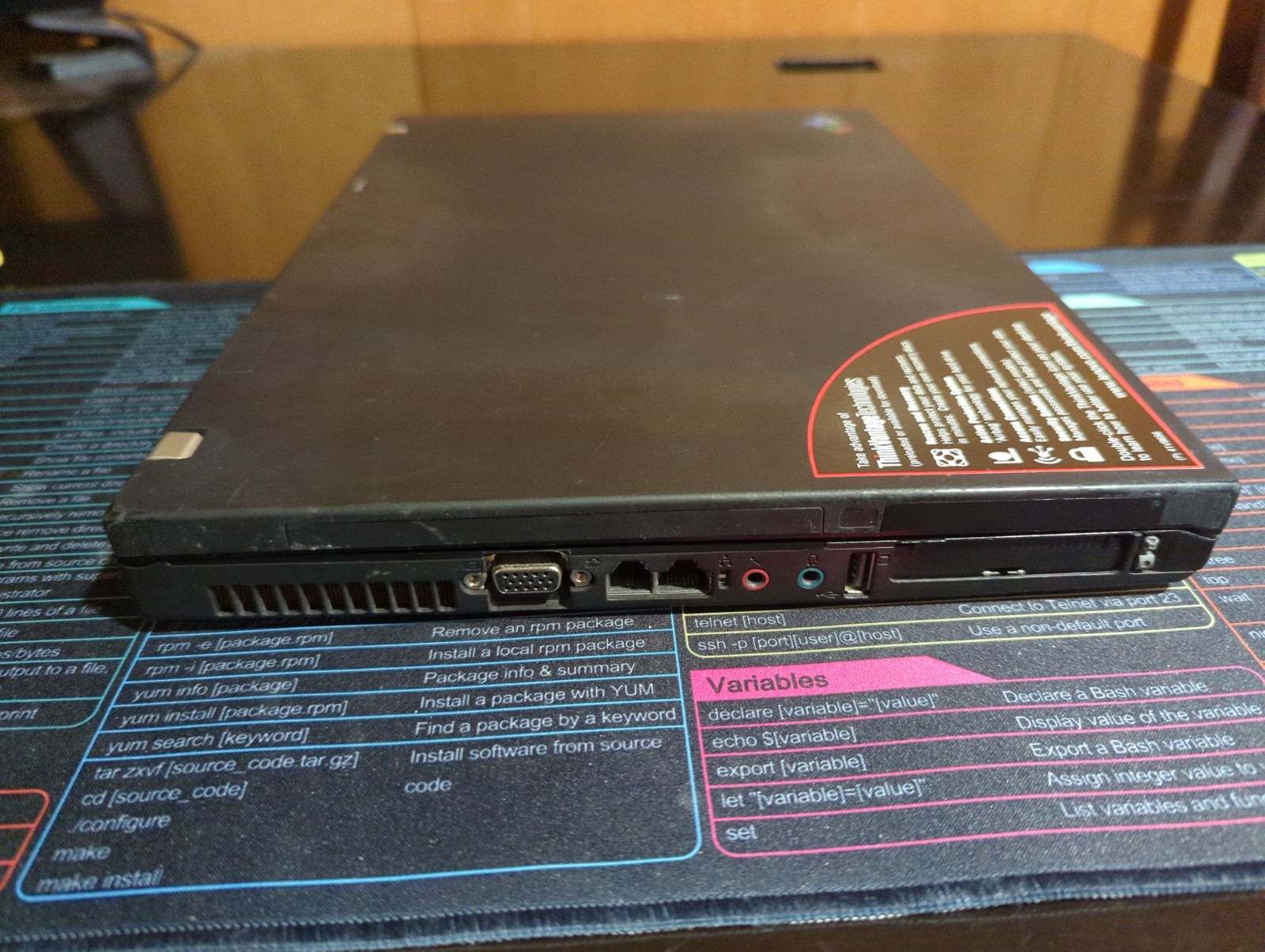 IBM ThinkPad T60 Vintage Laptop Core Duo 1.66GHz 240 GB SSD 3GB RAM Windows XP