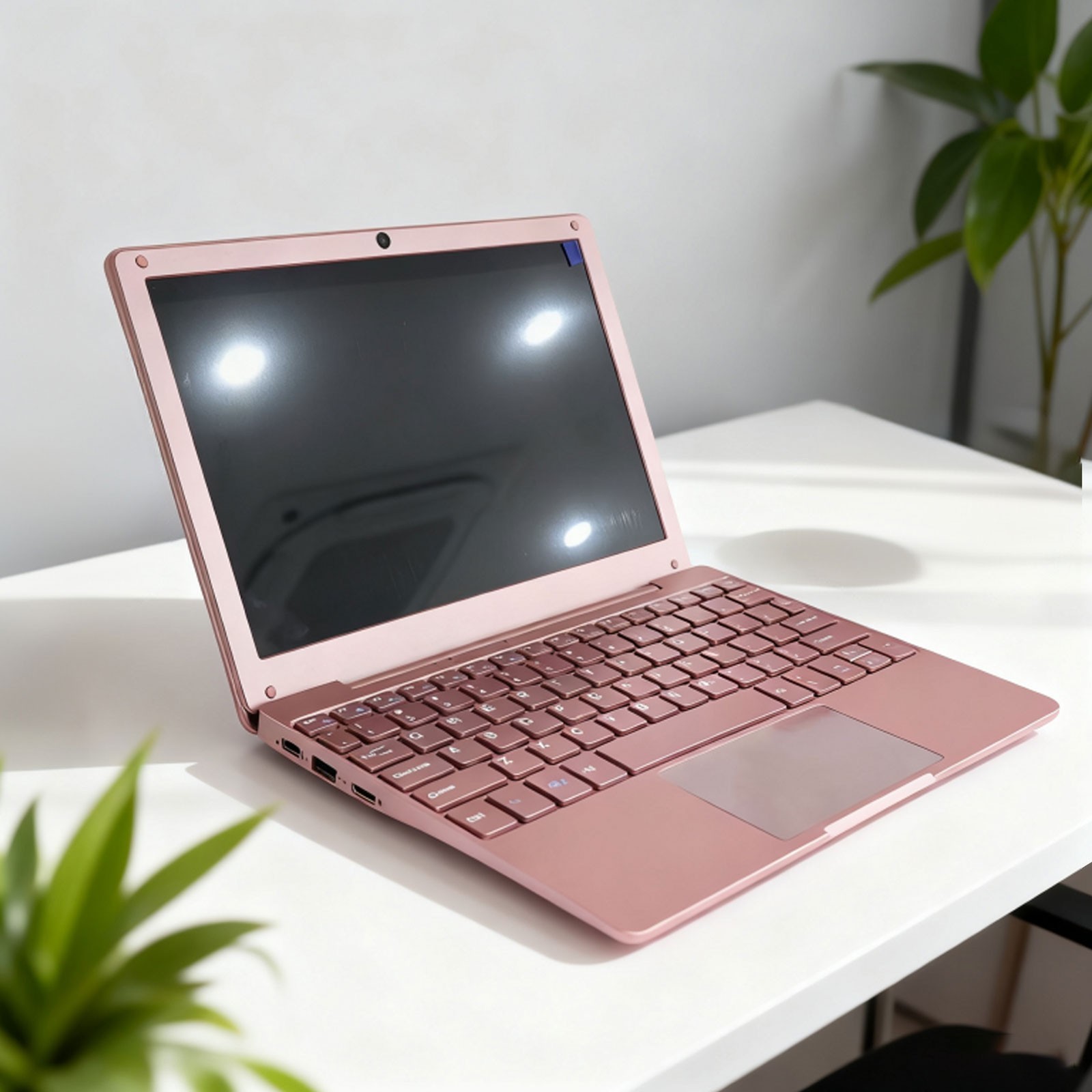 Windows 11 Laptop 10in Quad Core Notebook 8G+128G With Bluetooth WiFi Pinkz5