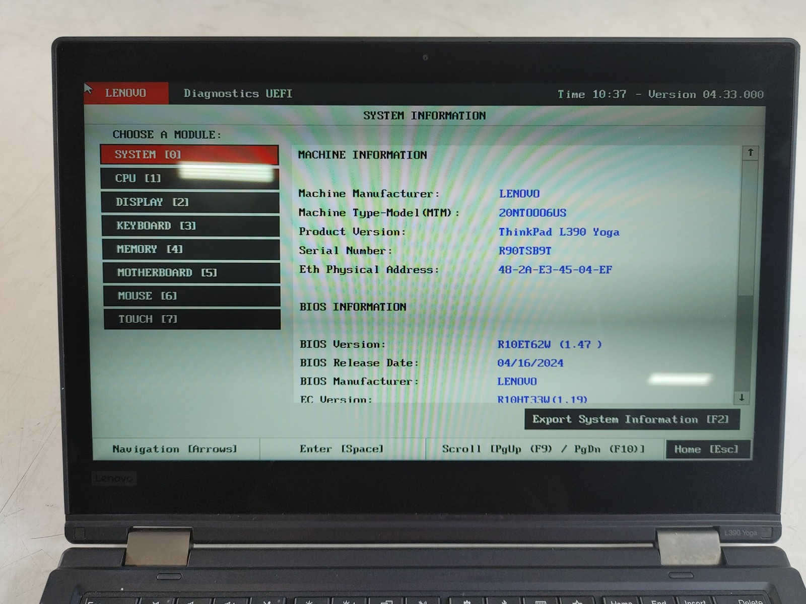 Lenovo ThinkPad L390 Yoga Core i5-8265U 1.60 GHz 8 GB DDR4 No HDD