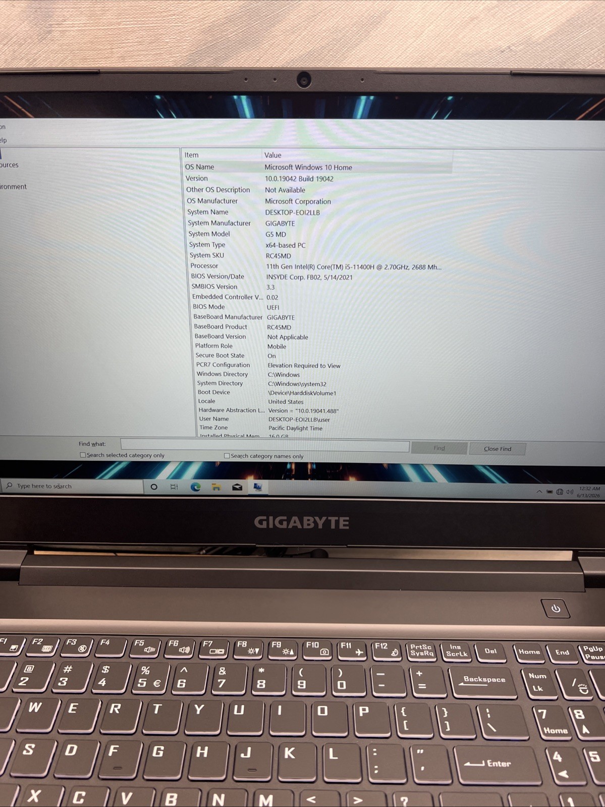 Gigabyte G5 GD 15.6″ FHD 144hz i5-11400H 2.7GHz 16GB 512GB RTX 3050