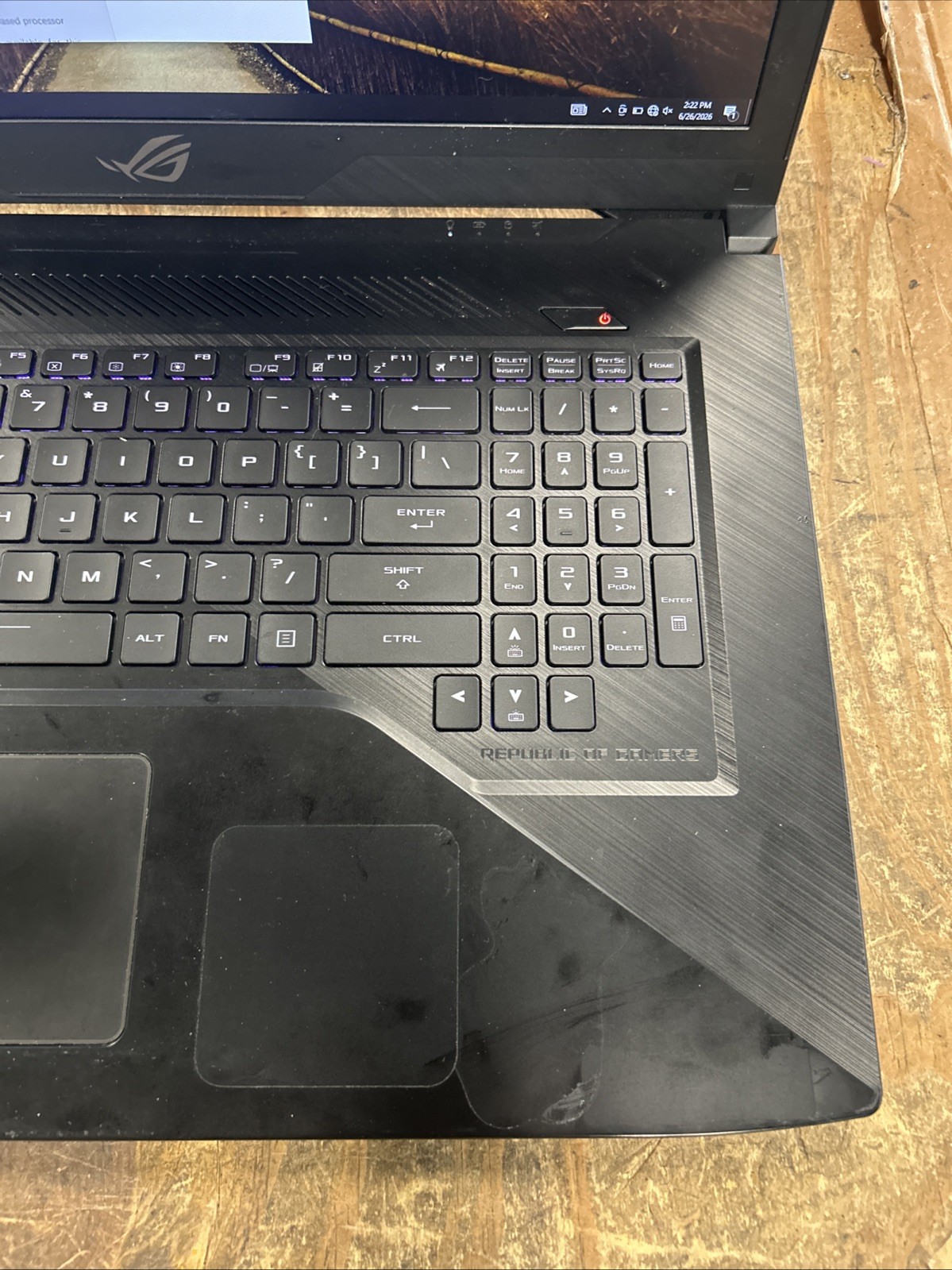 Asus ROG GL703V 17.3″ (256GB SSD + 1TB SSHD, Intel Core i7-7700HQ GTX 1050
