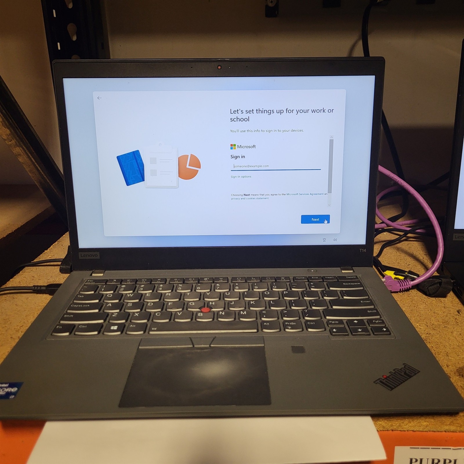 Scratched LCD Lenovo ThinkPad T14 Gen 2 Intel i7-1185G7 3GHz 16GB 1TB SSD