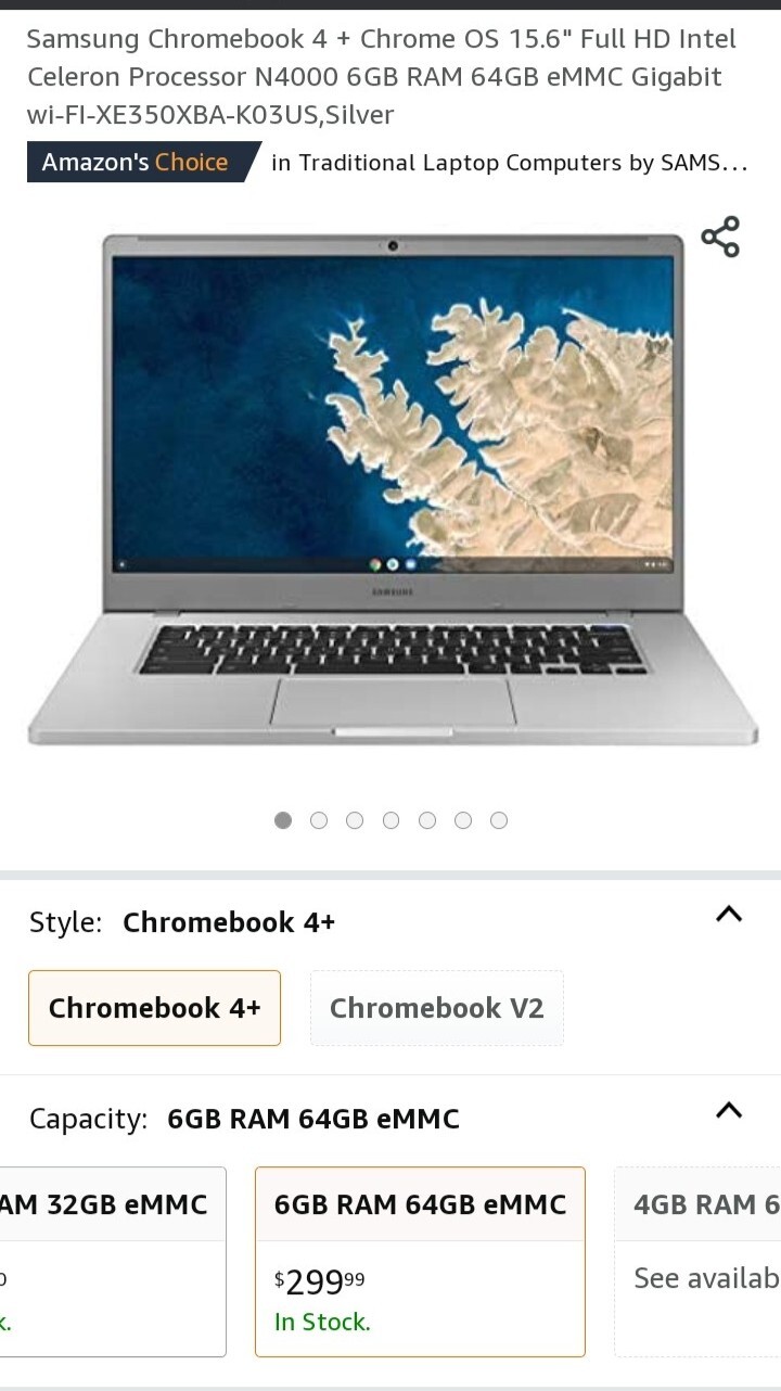 Samsung Chromebook 4+ 15.6 inch 64GB Notebook Laptop Brand New