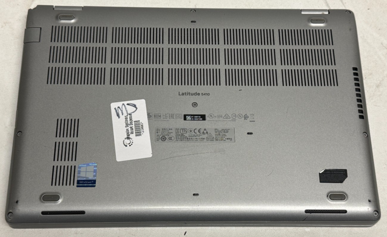 Dell Latitude 5410 14″ (i5-10210u 1.60GHz – 16GB RAM – 256GB SSD – Win11Home)