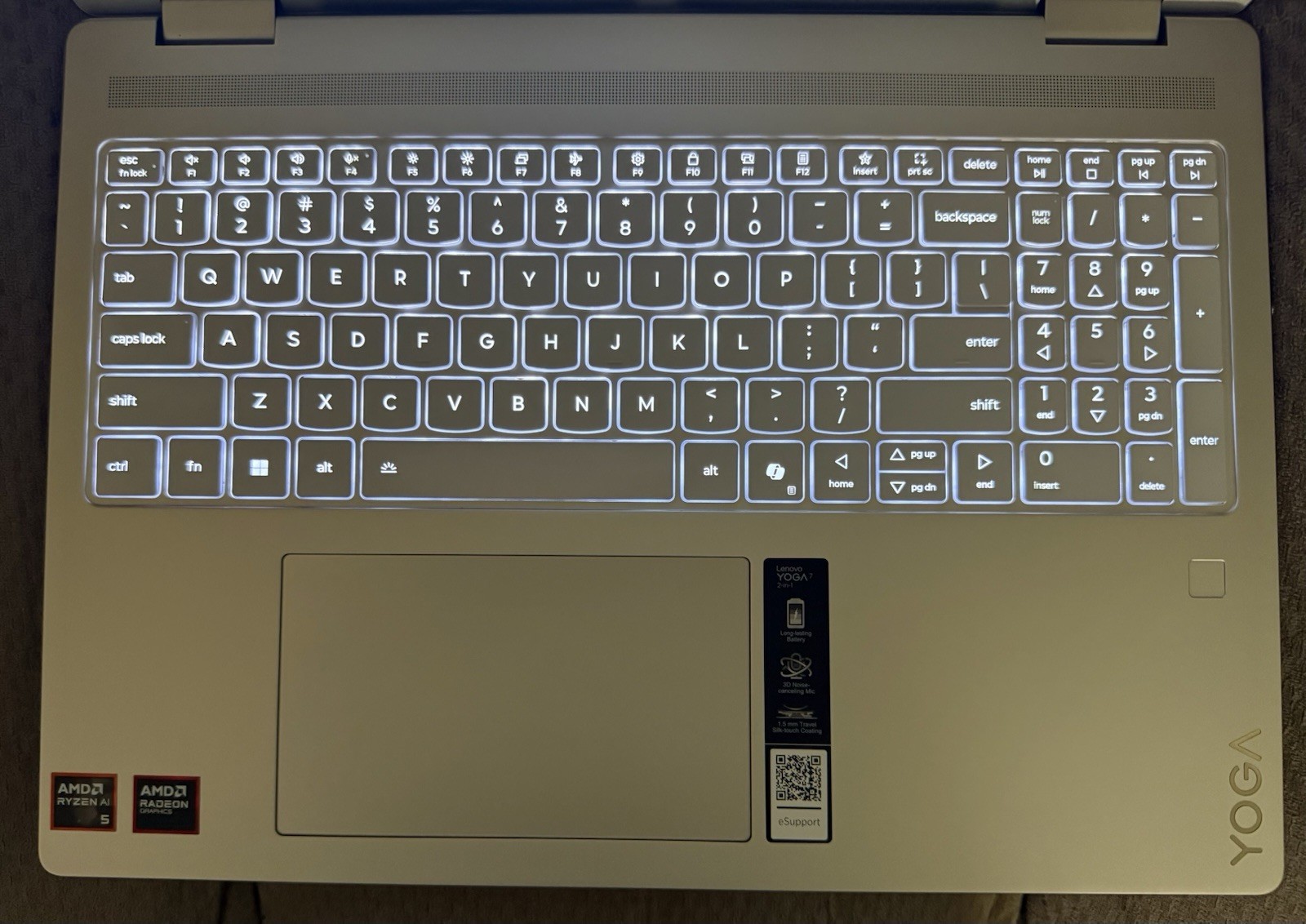 Lenovo Yoga 7 16 2-in-1 Touch Laptop (Ryzen AI 5 340, 16GB RAM, 512GB SSD)