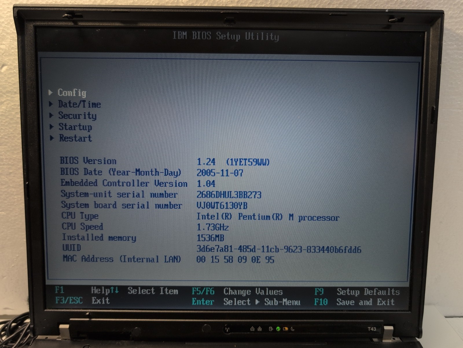 🔥 Lenovo Thinkpad T43 14″ Laptop Pentium M 1.73GHz/ 1.5GB RAM (NO HDD/CADDY)-