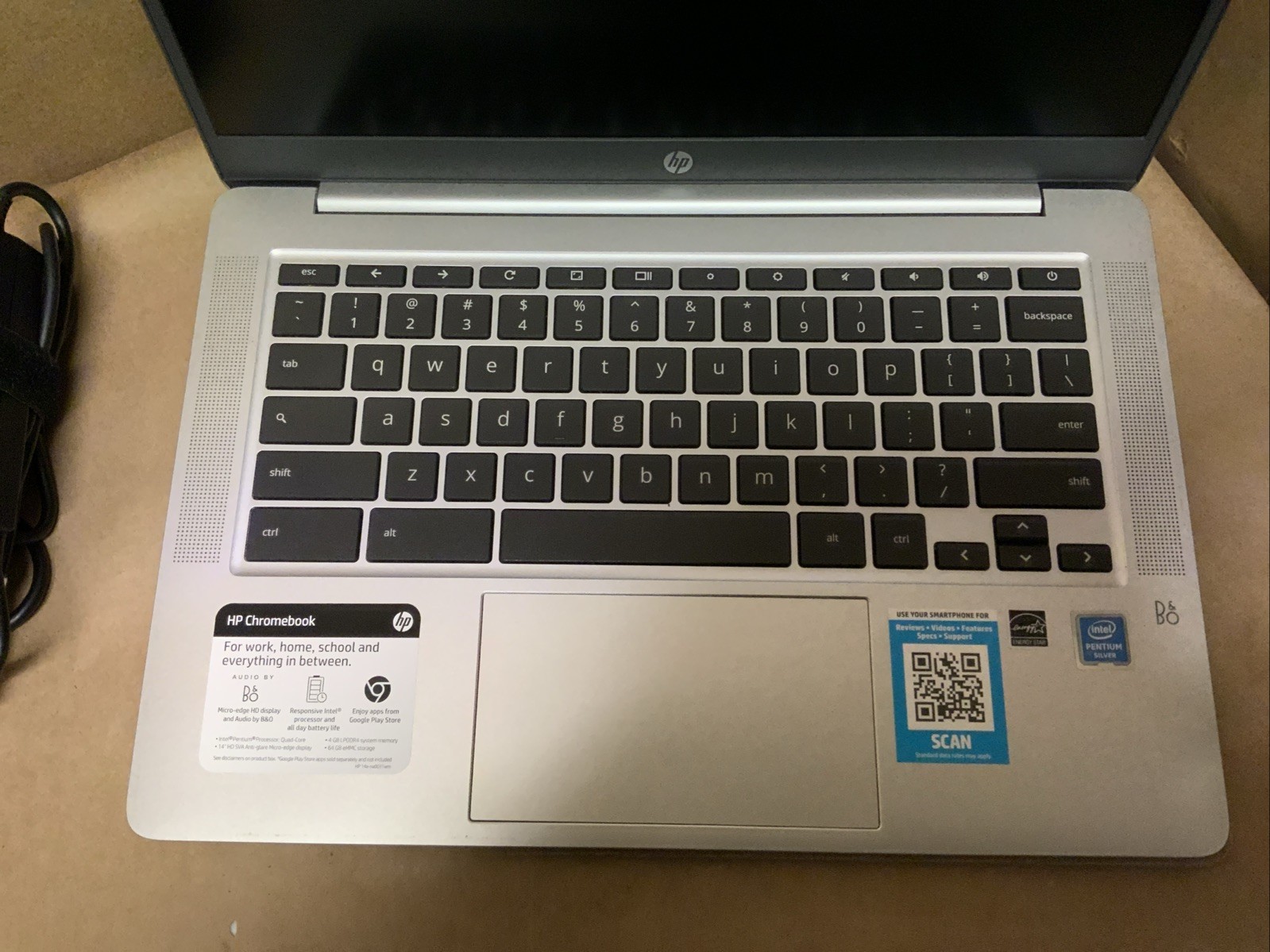 HP 14” (Intel Quad-Core Pentium Silver N5000, 2.7GHz, 64GB SSD, 4GB RAM) Laptop