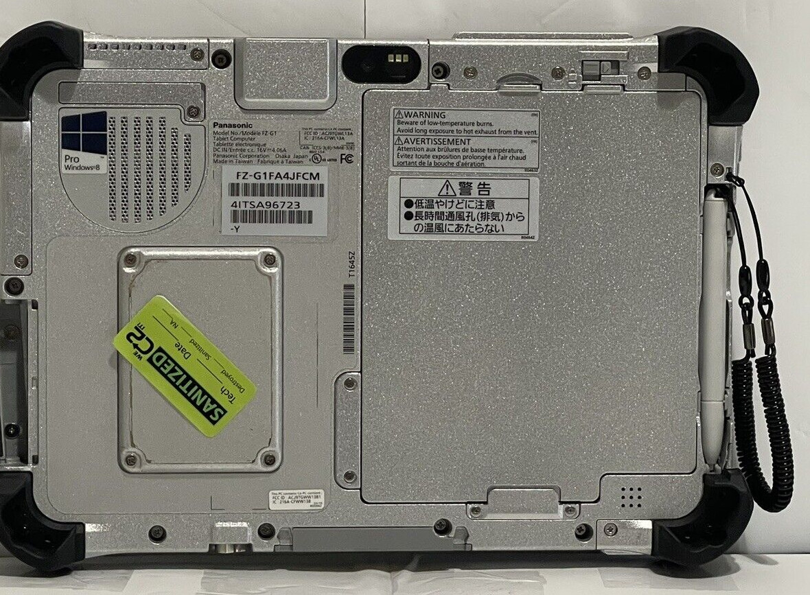 Panasonic Toughpad FZ-G1 i5-4300U 2.0GHz 8GB 128GB W10 Good
