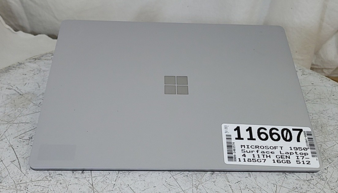 MICROSOFT 1950 Surface Laptop 4 11TH GEN I7-1185G7 16GB 512GB SEE NOTES