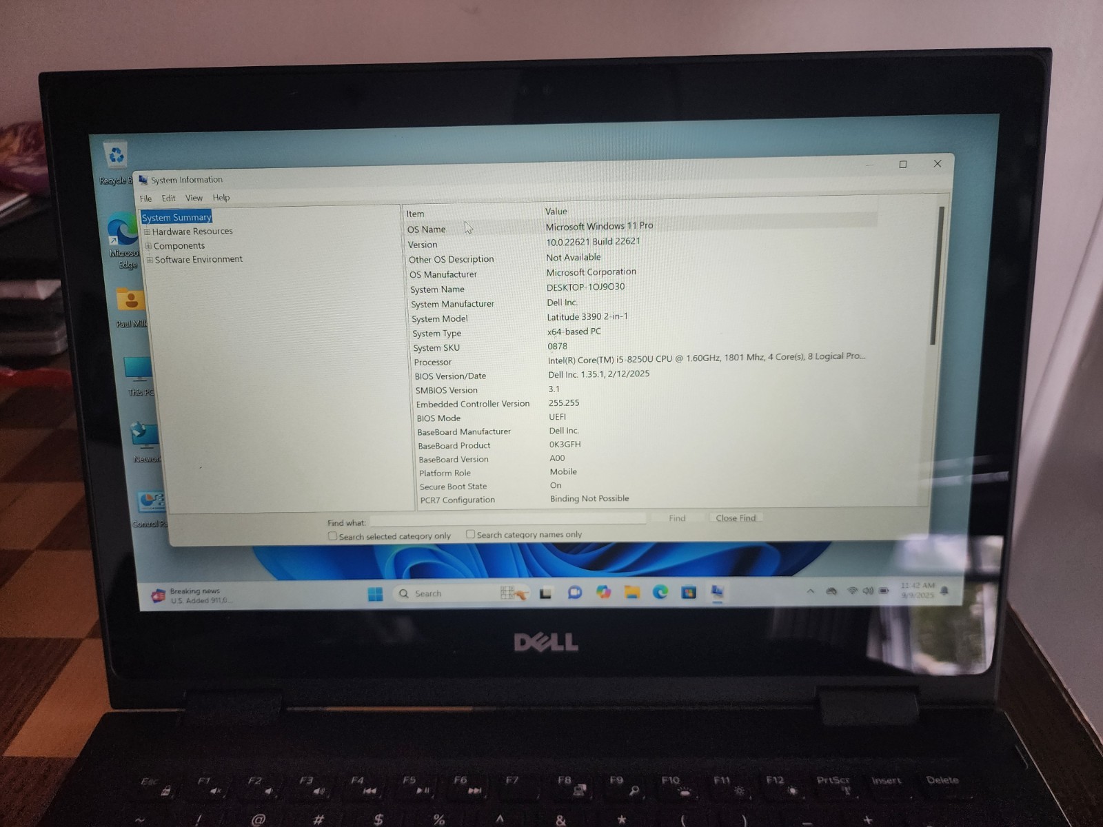 Dell Latitude 3390 13.3” (500GB SSD Intel Core i5-8350U 1.7GHz 16 GB) 2-In-1…