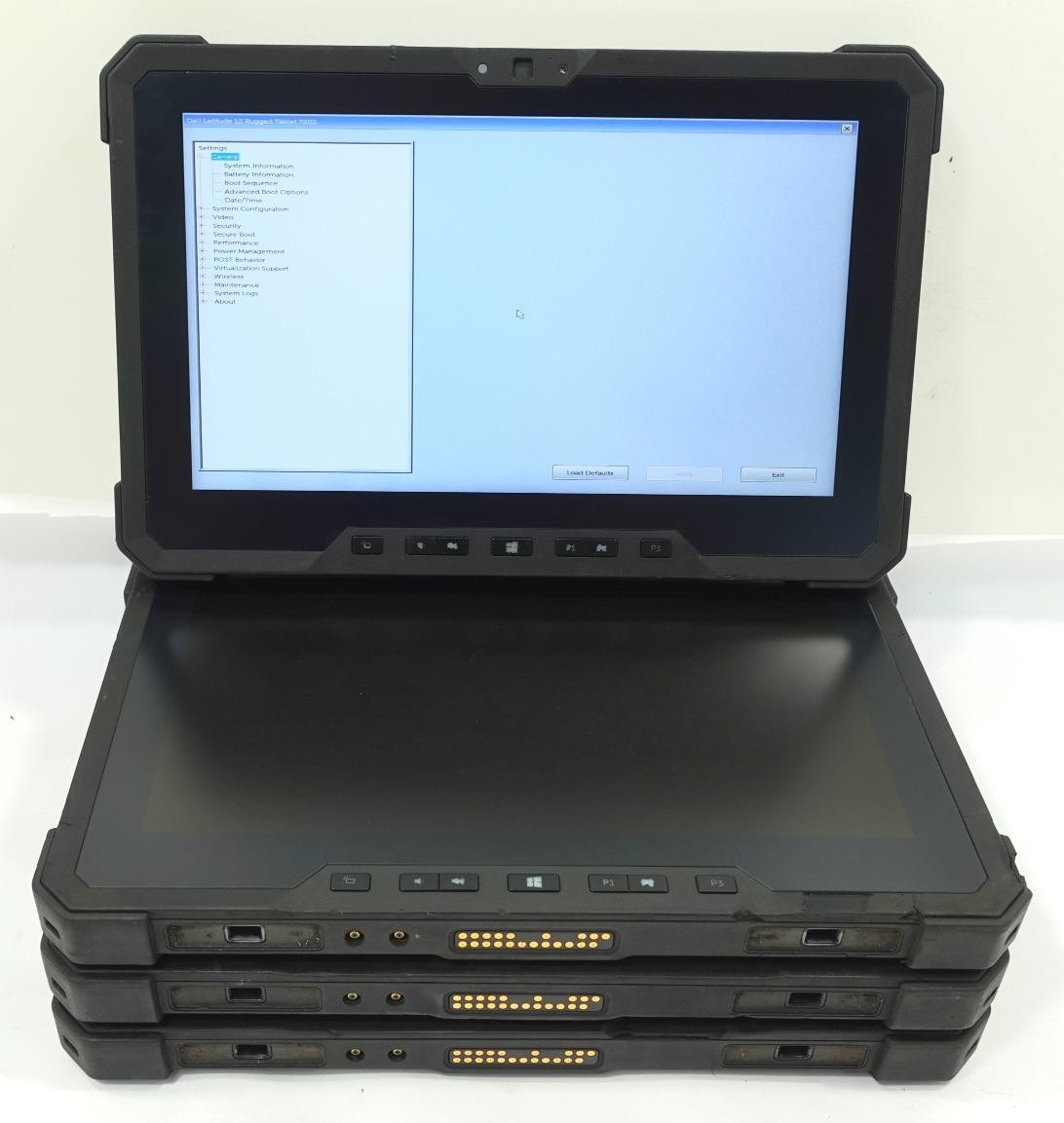 Lot 4 Dell Latitude 12 Rugged Tablet 7202 11.6″ Core M-5Y71 1.20GHz 8GB No SSD
