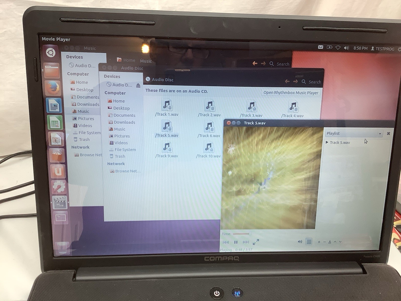 COMPAQ PRESARIO CQ50 – AMD ATHLON DUAL CORE – UNBUTU Operating System WOKS WELL