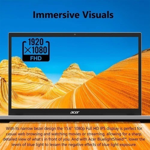 Acer Aspire Go 15.6″ AI Laptop Ryzen 3 7320U 8GB RAM 128GB SSD Radeon GPU Refurb