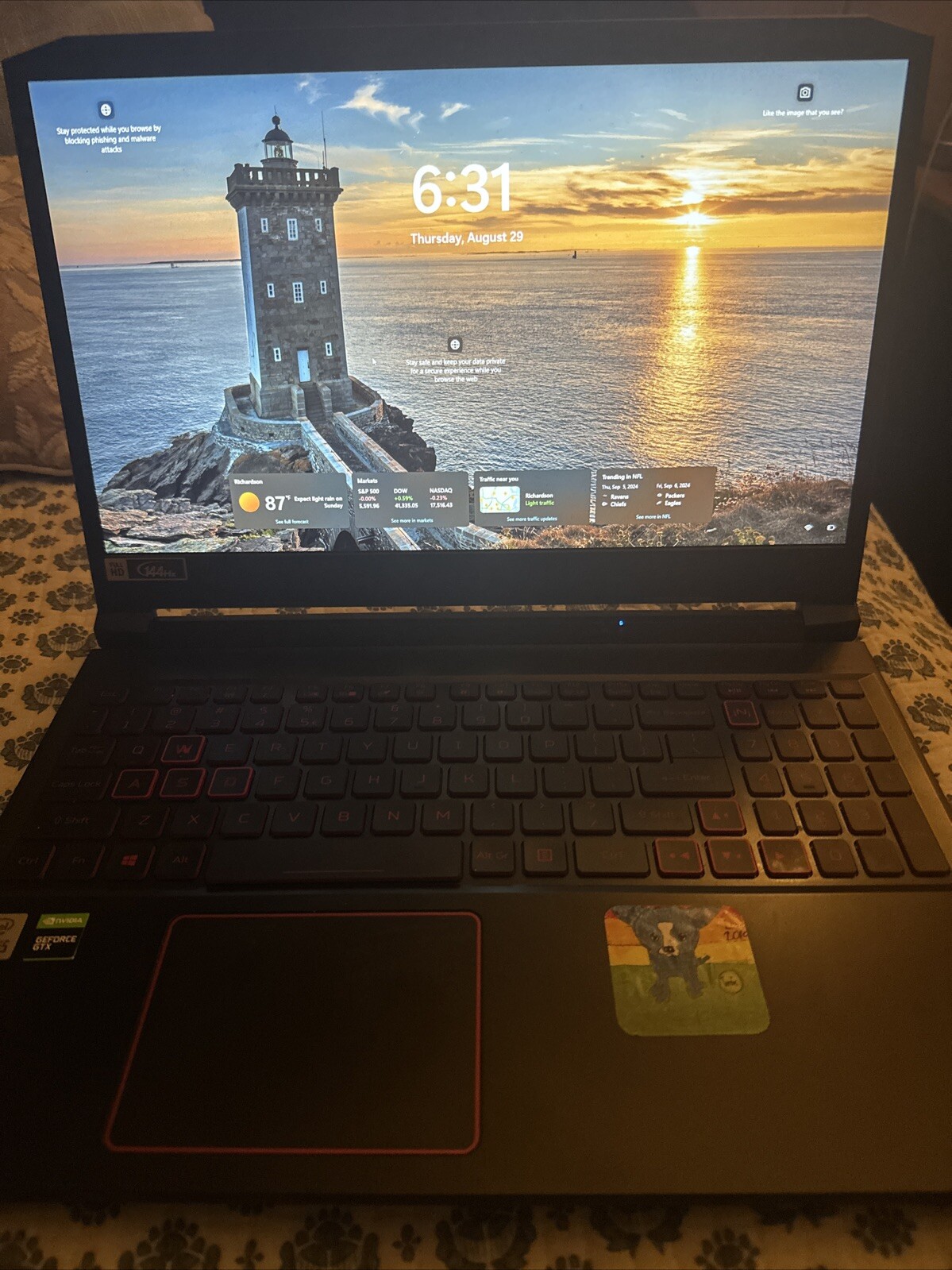 Acer Nitro 5 Gaming Laptop Intel i5 NVIDIA GTX1650 Used Working With Charger