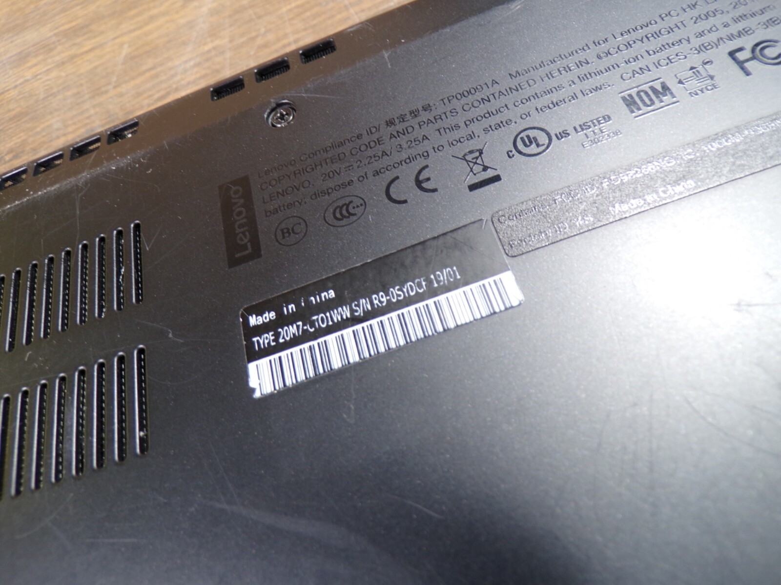 THINKPAD LENOVO L380 YOGA INTEL CORE i5 8TH GEN **NO RAM/ POWER ON NO IMAGE