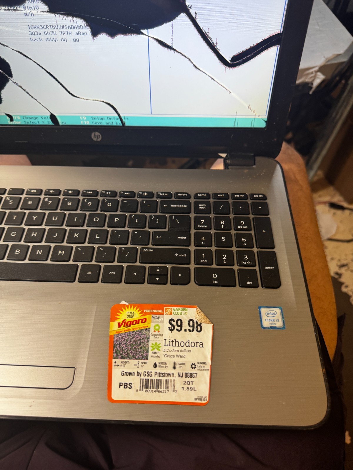 HP 15-dw300 Core I3-6100U 8GB RAM Laptop For Parts/Repair #6261