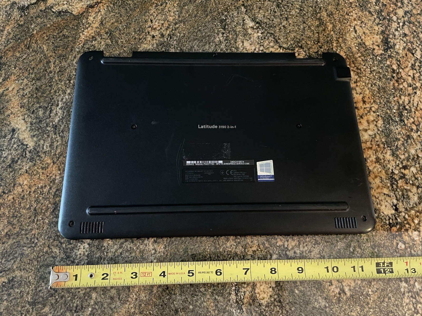 Dell Latitude P26T P26T003 3190 2 in 1 11.6″ – Bottom Of Laptop Only