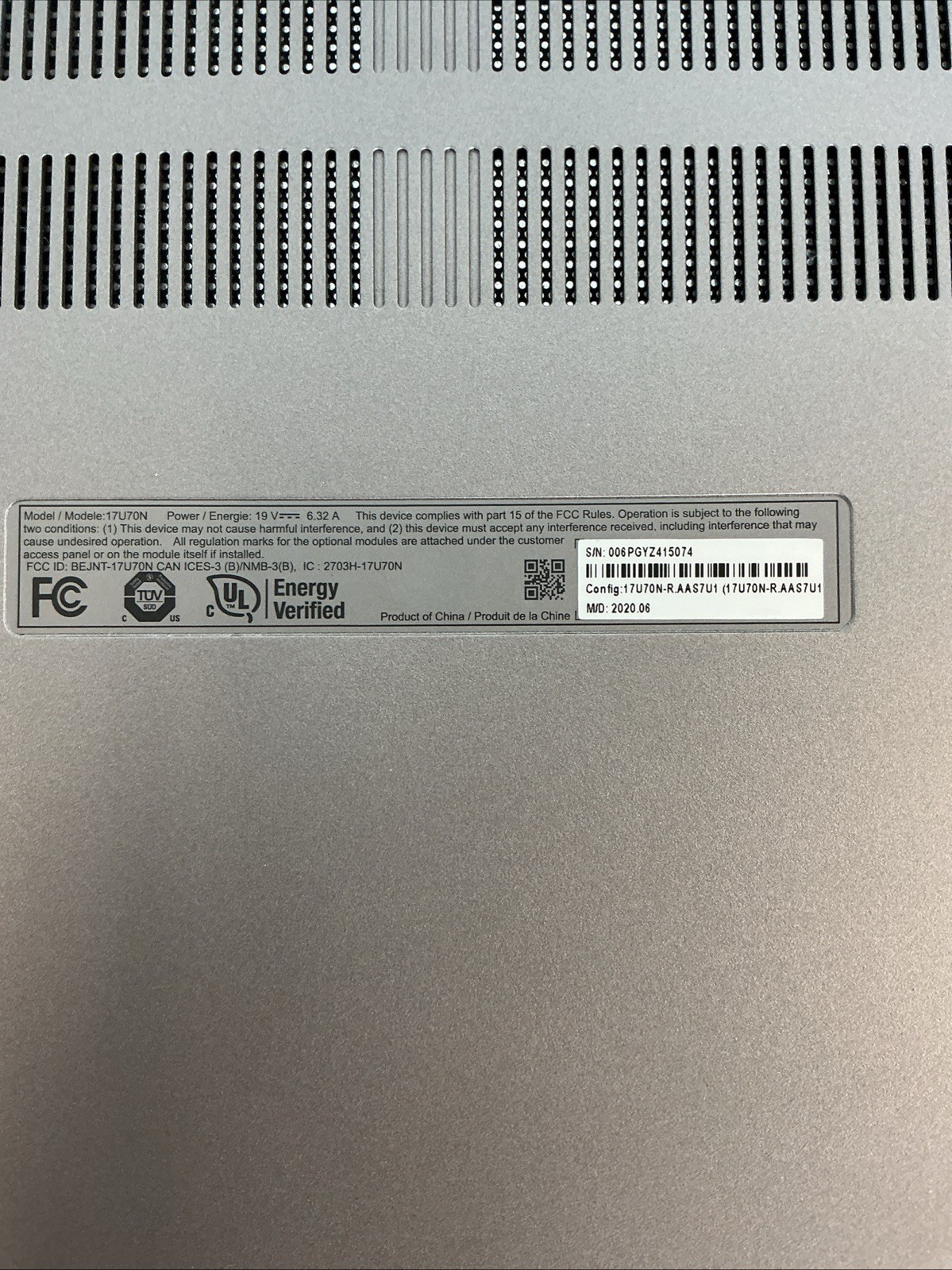 LG 17U7ON-R.AAS7U1 LAPTOP LG ULTRA PC 17” laptop-intel core i5-16GB memory-51