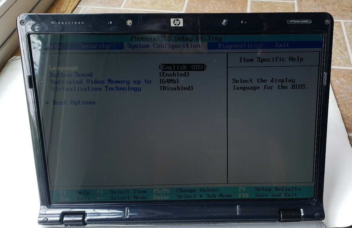 HP Pavilion DV6000 AMD Turion 64 X2 2GB RAM 0GB HDD