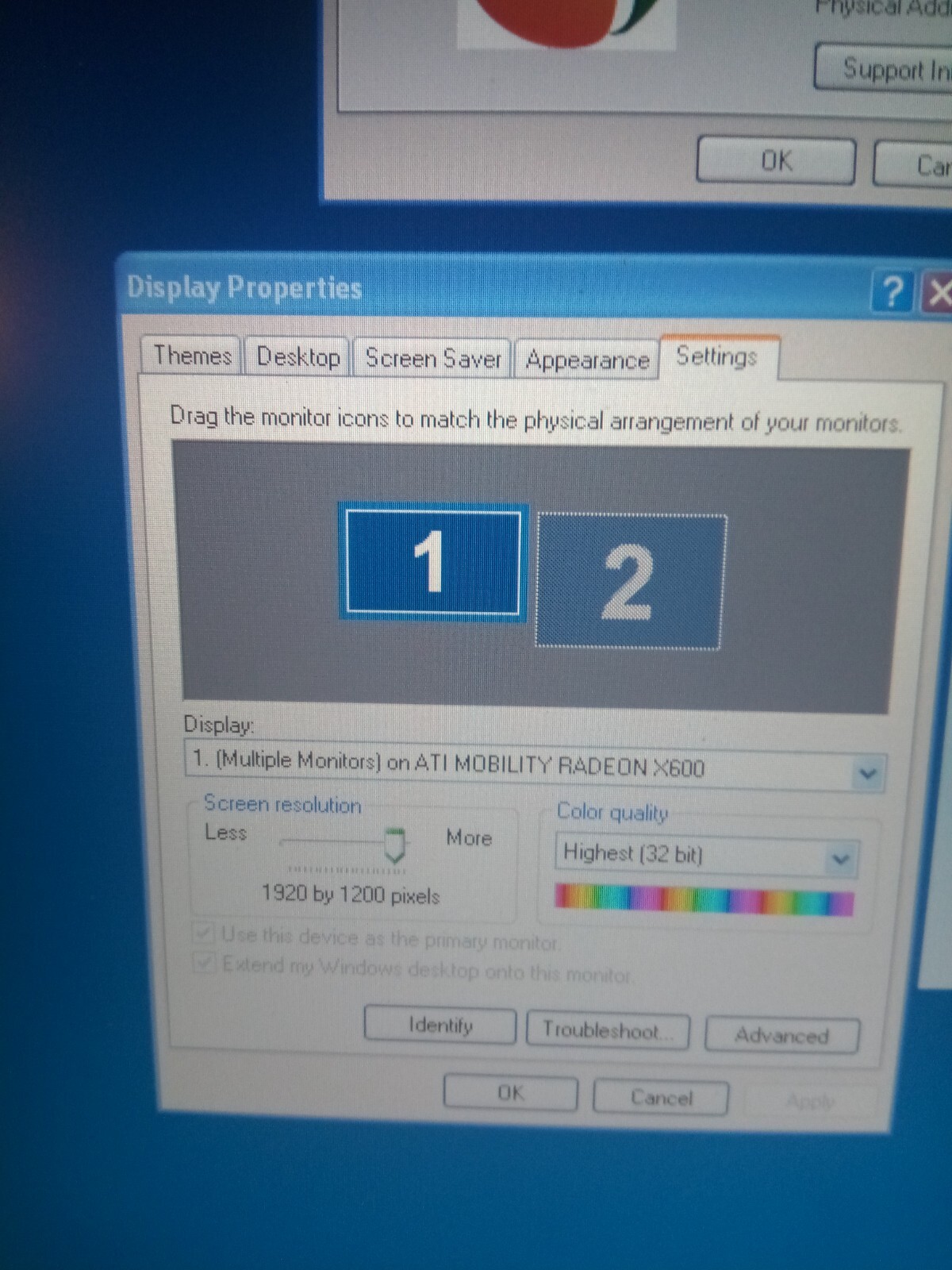 DELL LATITUDE D810 1.86GHZ 2GBRAM 60GBHDD OFFICE2007 1920X1200 ATI RADEON X600