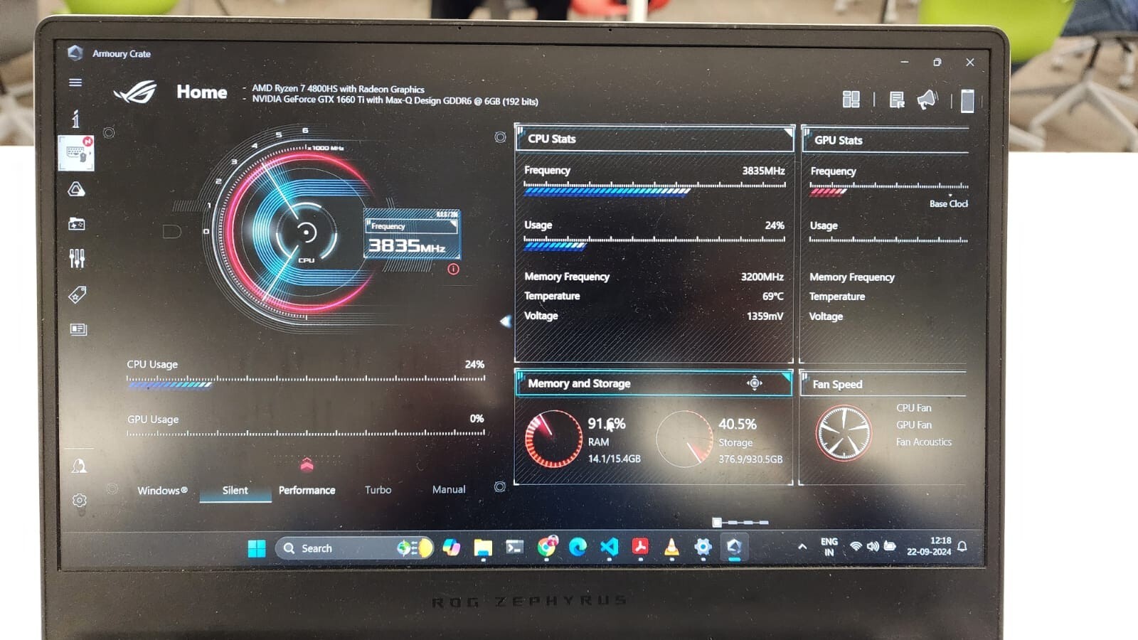 ASUS Rog Zephyrus G14 14″ (1TB SSD, AMD Ryzen 7, 2.40GHz, 16GB RAM,NVIDIA…