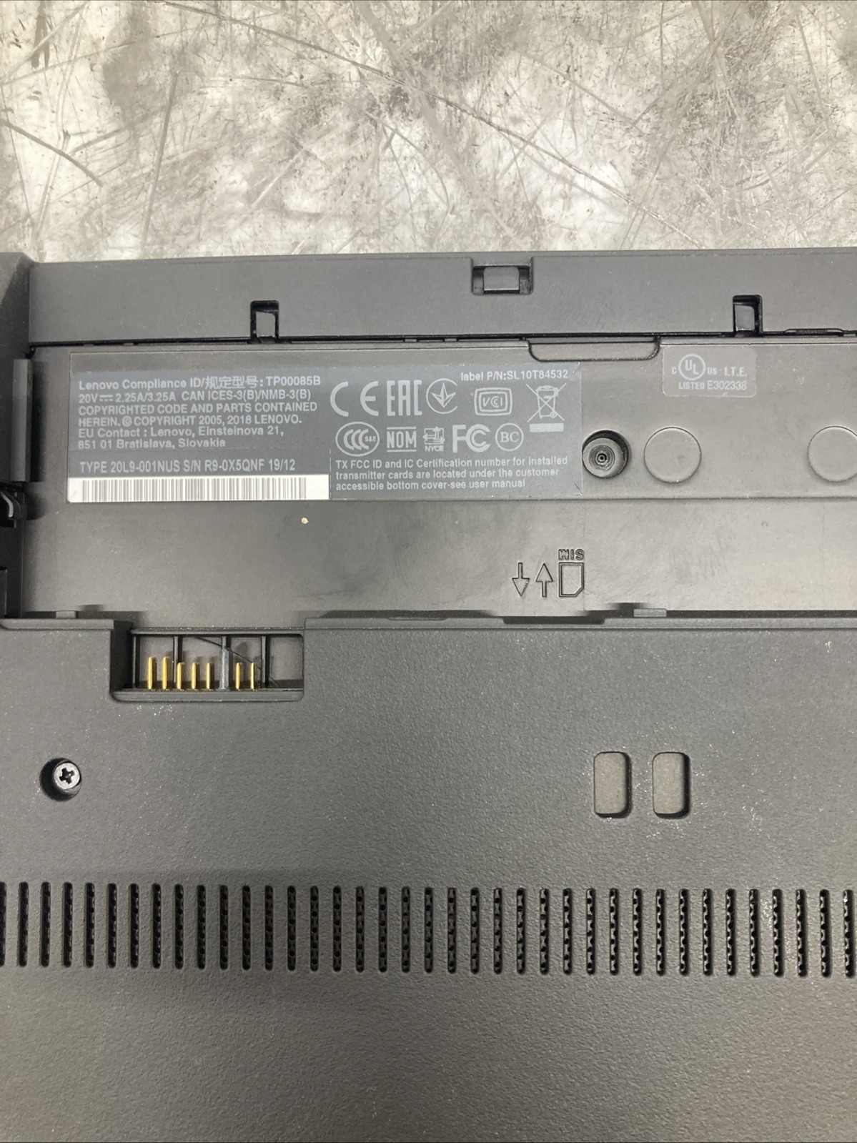 Lenovo ThinkPad T580 256GB SSD, Intel Core i5-8250U, 1.60GHz, 8GB Win 11 Pro