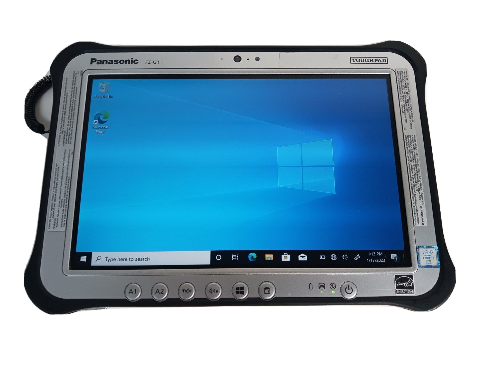 Panasonic Toughpad FZ-G1 Core i5 6300U 2.4GHz 8GB RAM 256GB SSD Win 10 Pro