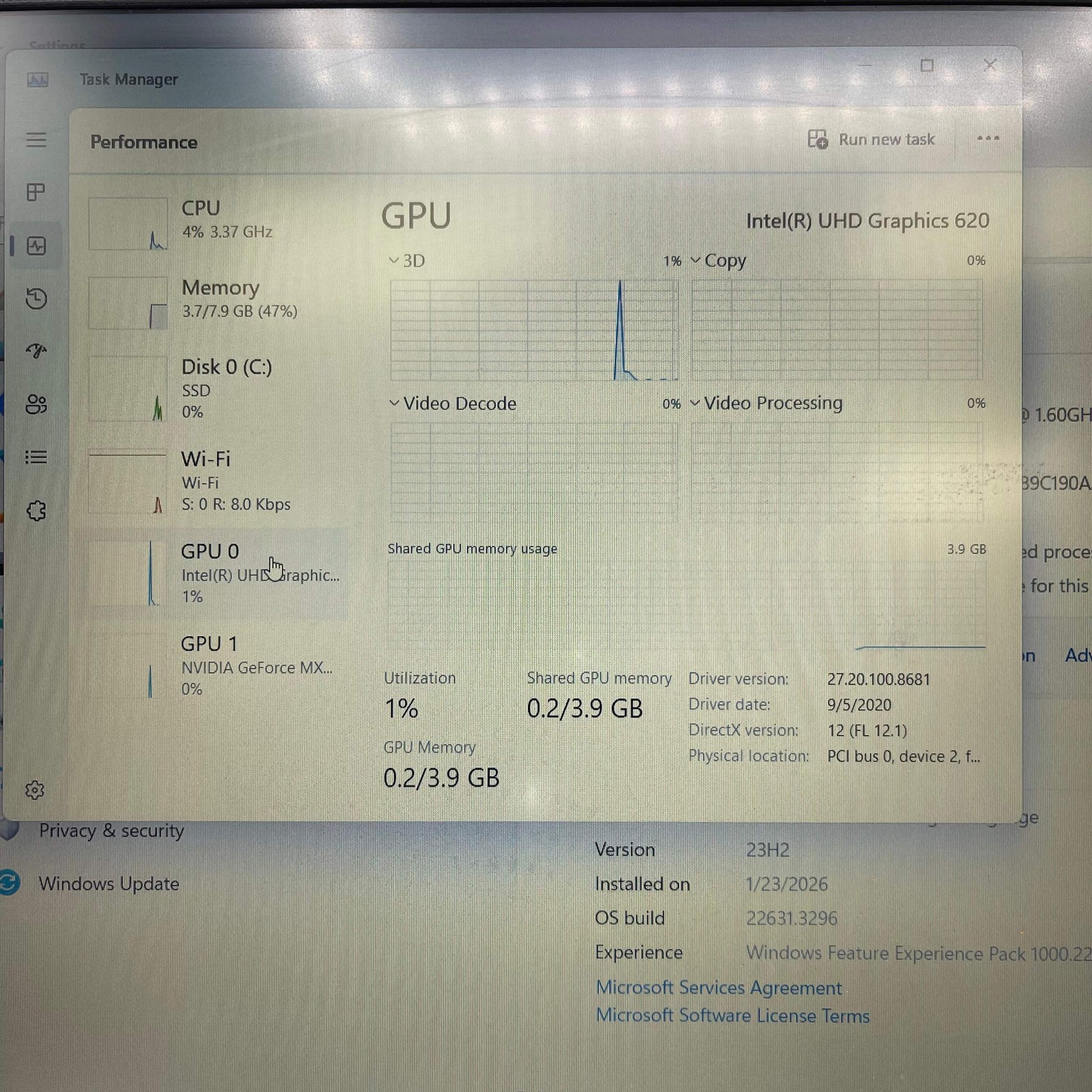 Asus Vivobook 15 X512F 15.6″ i5-8265U 1.6GHz 8GB RAM 512GB SSD GeForce MX230