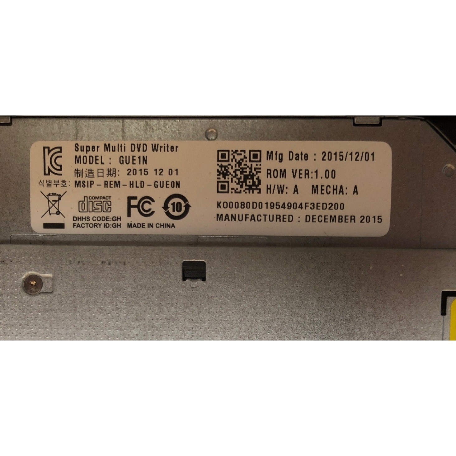 Acer Aspire E 15 E5-573-39K5 Laptop Intel Powers On No Hard Drive Parts Repair