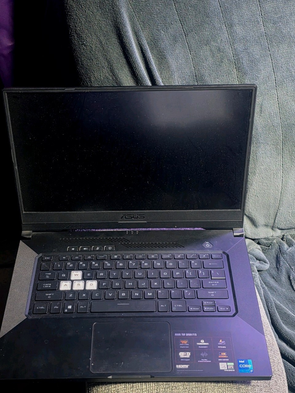 ASUS TUF Dash F15 FX516PM Gaming Laptop, Intel i7, RTX, 15.6″ FHD, SSD, Black