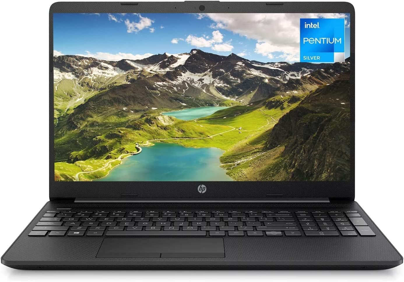 Restored HP 15-dw1783wm 15.6″ HD Intel Pentium N5030 4GB RAM 128GB SSD W11HS BLK