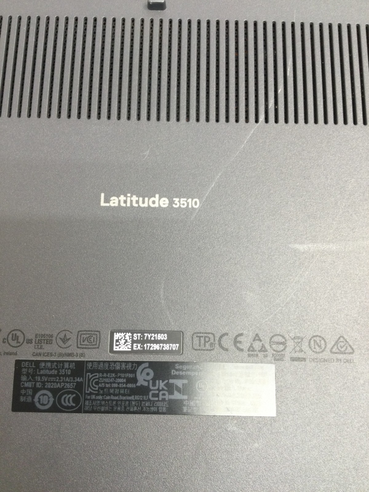 Dell Latitude 3510 15.6″Core i5 10TH GEN 12GB RAM 256GB SSD 1.60ghz** RAED**