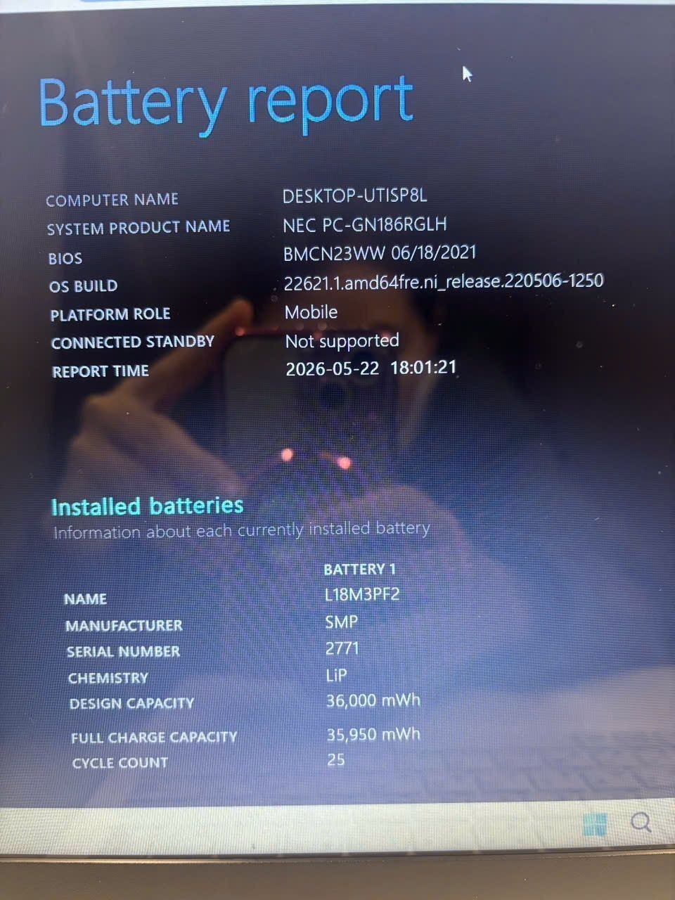 NECLAVIE Direct NS i7-8565U Intel UHD 8GB SSD 256GB 15.6″ FHD Win 11 Home DVD