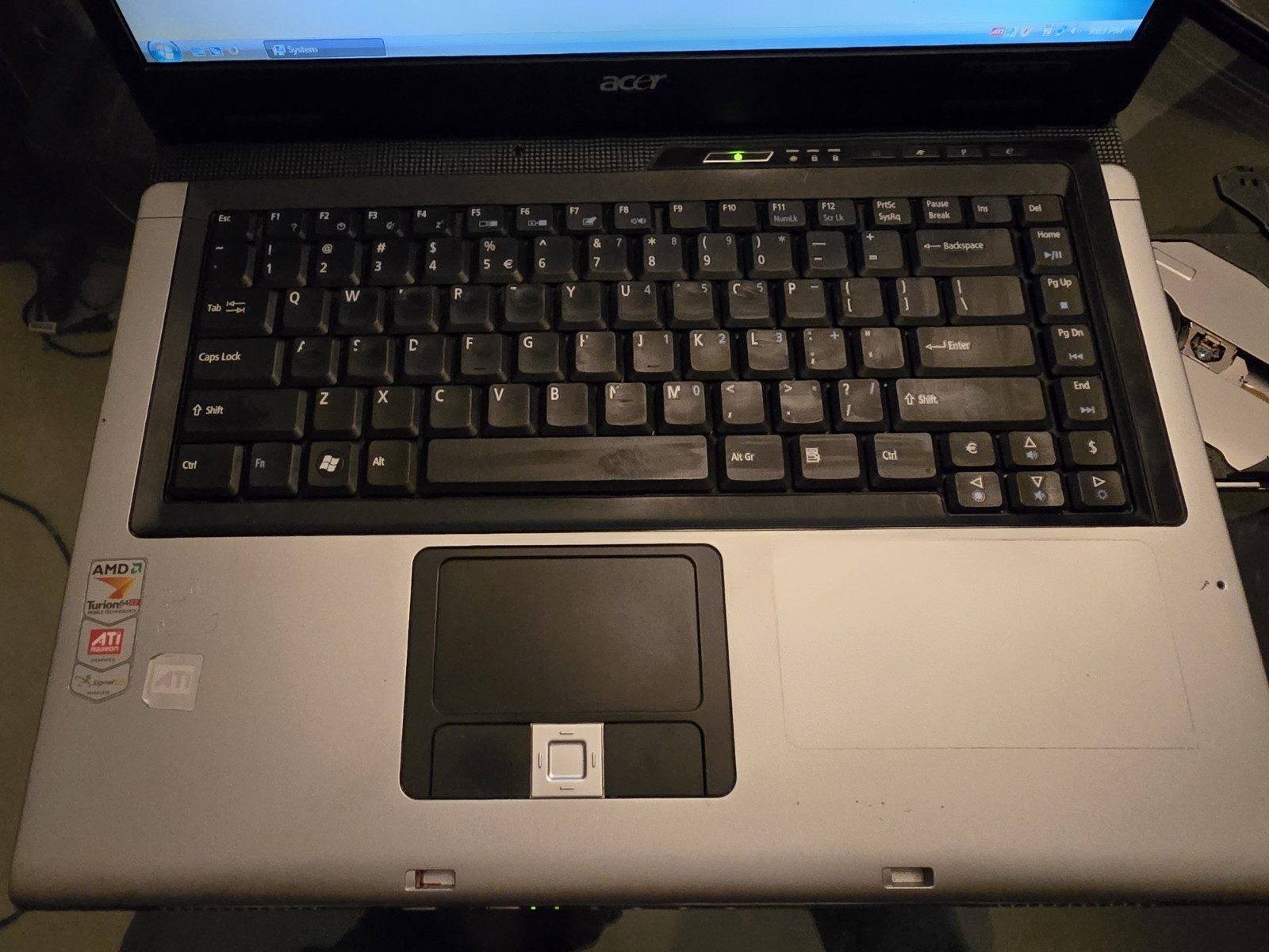 Acer Aspire 5100 Laptop AMD Turion 64 X2 TL-50 1.60 GHz 160GB HD WIN VISTA