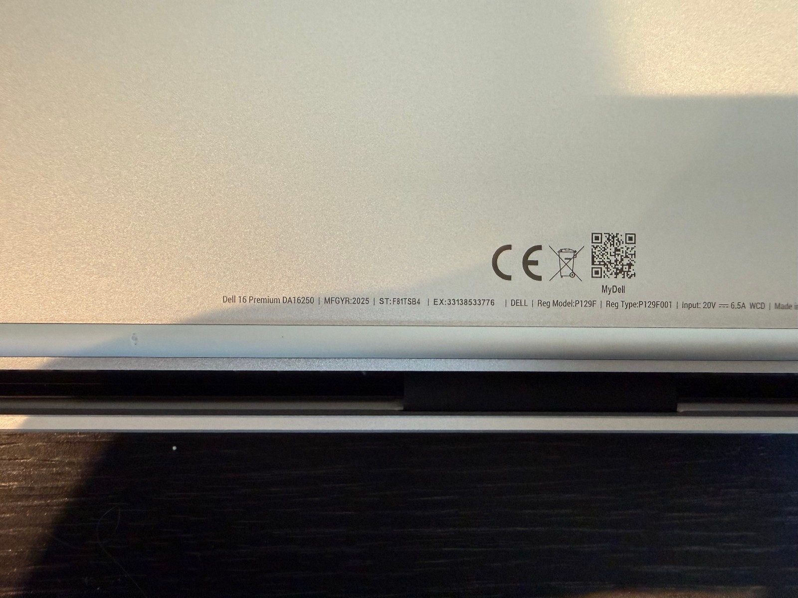 Dell Premium 16″ XPS16 4K Touch OLED Core Ultra 7 255H RTX 5050 32GB 1TB #6