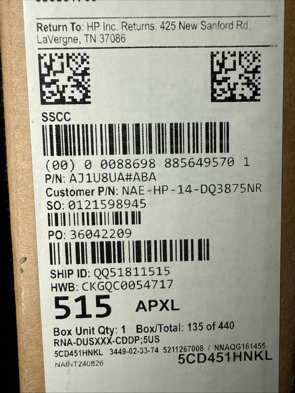HP 14″ HD 1366×768 Pentium Silver N6000 Laptop 4GB 64GB Emmc Win11Smode AJ1U8UA