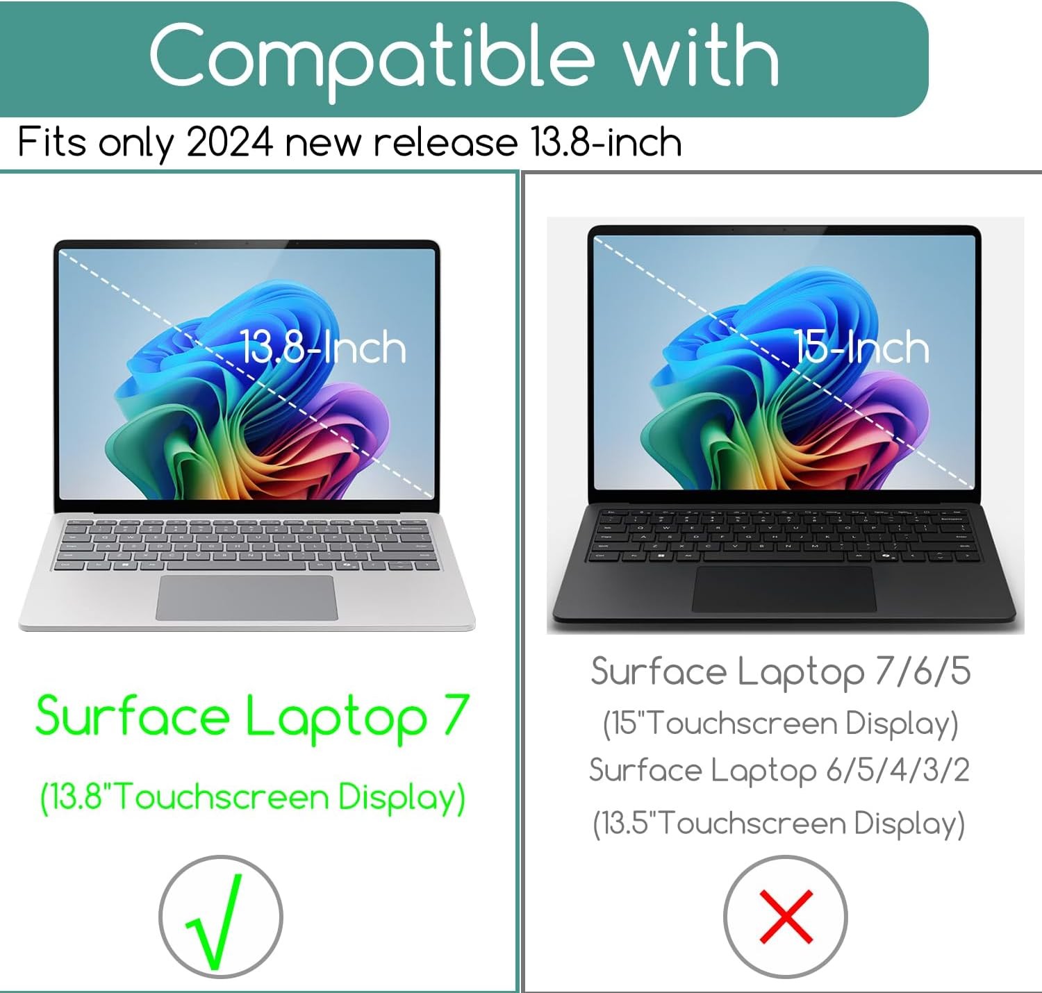 Screen Protector for Microsoft Surface Laptop 7 13.8 Inch – Tempered Glass, Anti