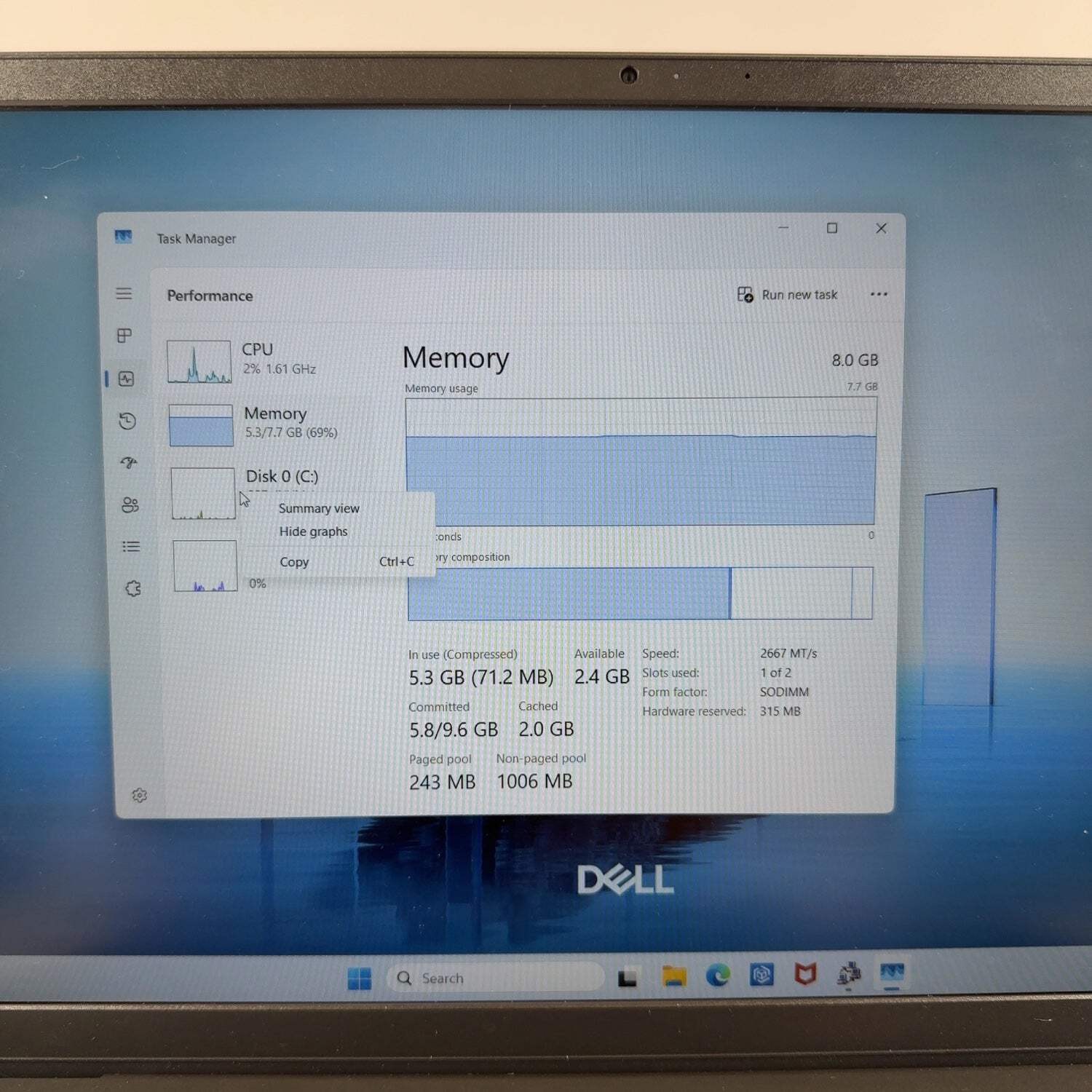 Dell 15-dc15250 15-DC15250 15.6″ Core 3 100U 1.2GHz 8GB RAM 512GB SSD